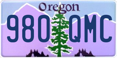 OR license plate 980QMC