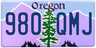 OR license plate 980QMJ