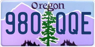OR license plate 980QQE