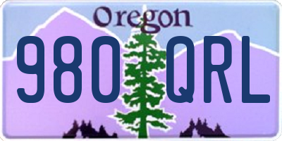 OR license plate 980QRL