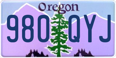 OR license plate 980QYJ