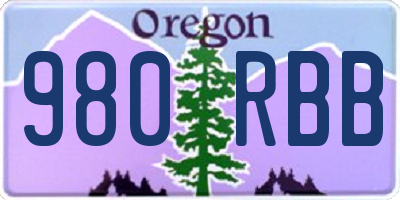 OR license plate 980RBB