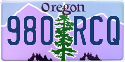 OR license plate 980RCQ