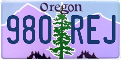 OR license plate 980REJ