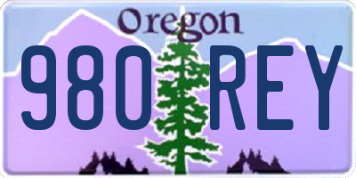 OR license plate 980REY