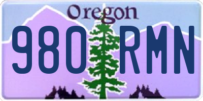 OR license plate 980RMN