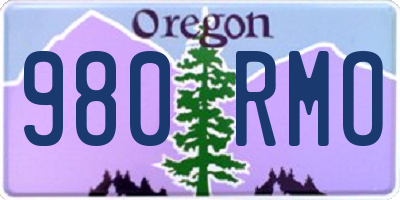 OR license plate 980RMO