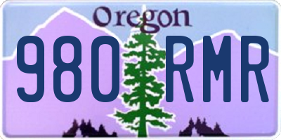 OR license plate 980RMR