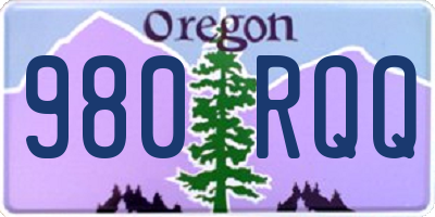 OR license plate 980RQQ