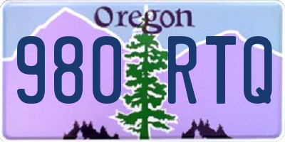 OR license plate 980RTQ