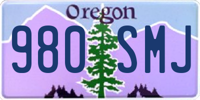 OR license plate 980SMJ