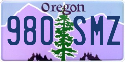 OR license plate 980SMZ