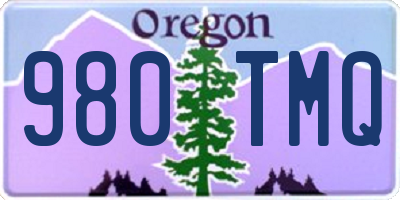 OR license plate 980TMQ