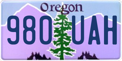 OR license plate 980UAH