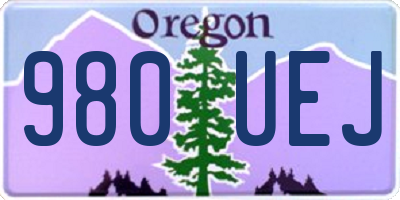 OR license plate 980UEJ