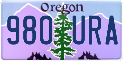 OR license plate 980URA