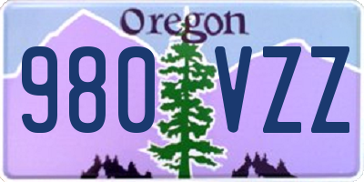 OR license plate 980VZZ
