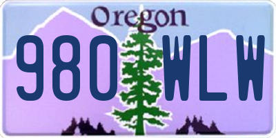 OR license plate 980WLW