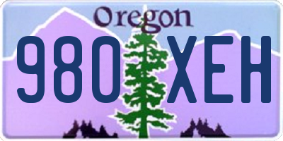 OR license plate 980XEH