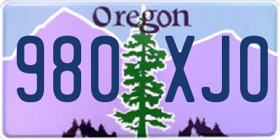 OR license plate 980XJO