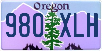 OR license plate 980XLH