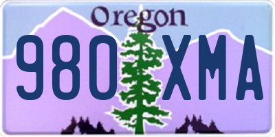 OR license plate 980XMA