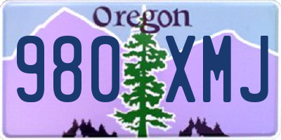 OR license plate 980XMJ