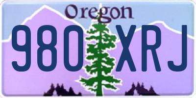 OR license plate 980XRJ