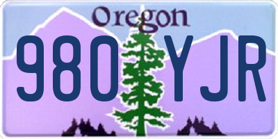 OR license plate 980YJR