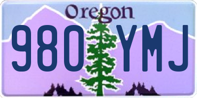 OR license plate 980YMJ