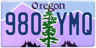 OR license plate 980YMQ