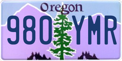 OR license plate 980YMR