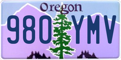OR license plate 980YMV