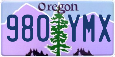 OR license plate 980YMX