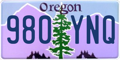 OR license plate 980YNQ