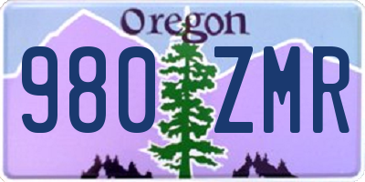 OR license plate 980ZMR