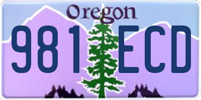 OR license plate 981ECD