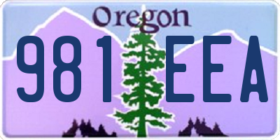 OR license plate 981EEA