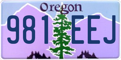 OR license plate 981EEJ