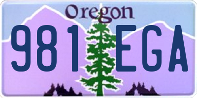 OR license plate 981EGA