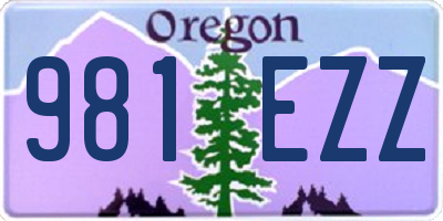 OR license plate 981EZZ