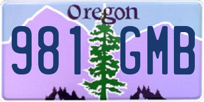OR license plate 981GMB