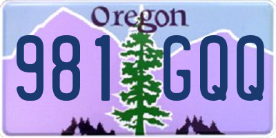 OR license plate 981GQQ
