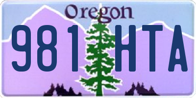OR license plate 981HTA