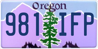 OR license plate 981IFP