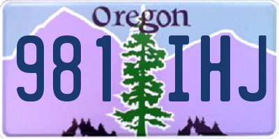 OR license plate 981IHJ