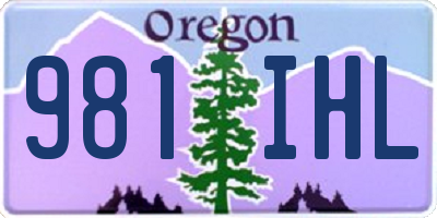 OR license plate 981IHL