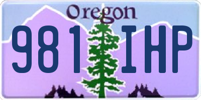 OR license plate 981IHP