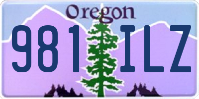 OR license plate 981ILZ