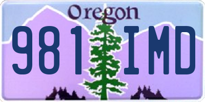 OR license plate 981IMD